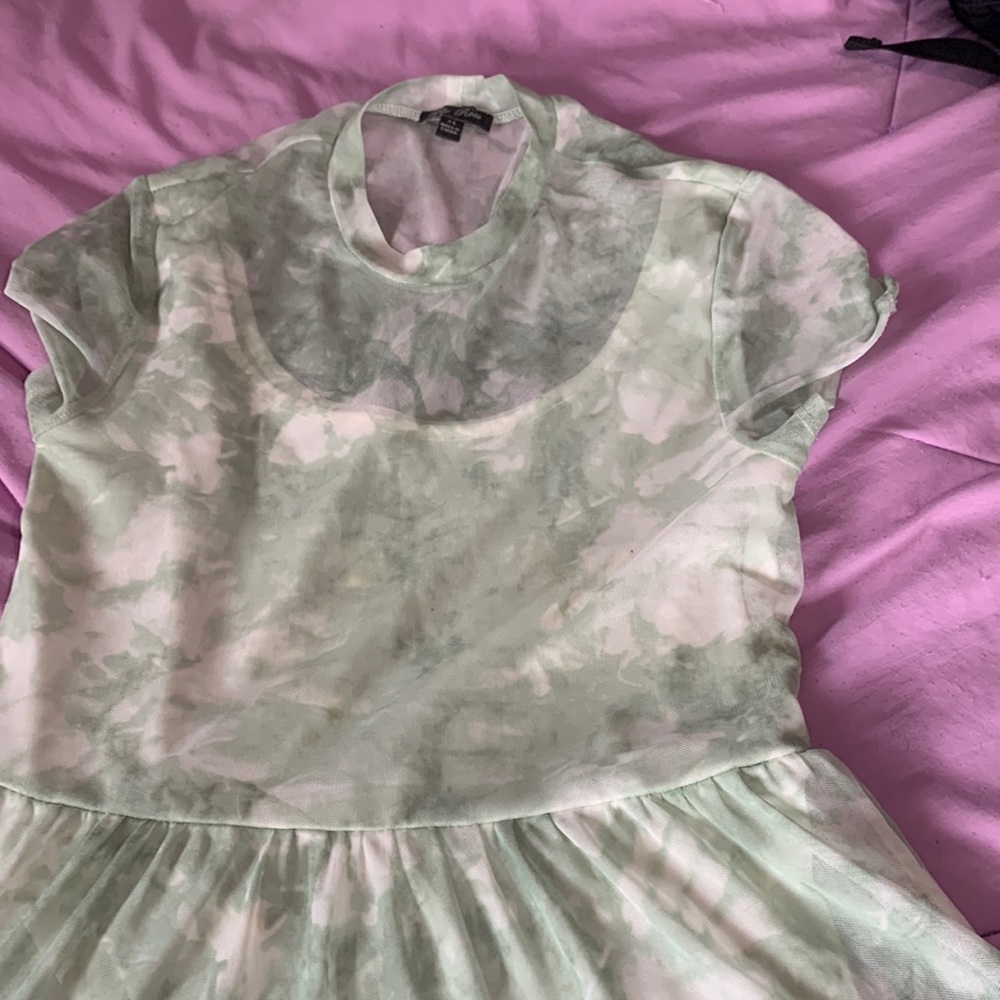 Green Tye dye dress xs